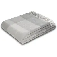 Biederlack Plaid "Britta", grau (quito grau), B:130cm L:170cm, Wolle, Wohndecken, Plaid, im Karo-Look, Kuscheldecke