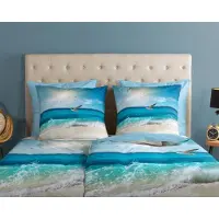 Muller Textil Duvet cover Good Morning 155x220 + 1* 80x80 cm - beach theme