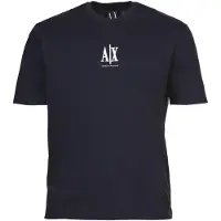 Armani Exchange für Herren. XM000363AF12308UB101 Logo-T-Shirt navy (L), Lässig, Baumwolle, Kurzarm, Marine