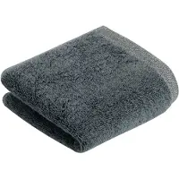 Bugatti Gaestehandtuecher "Prato", grau (flanell), B:30cm L:50cm, Walkfrottier, Obermaterial: 100% Baumwolle, Handtücher, Gaestehandtuecher, Uni Farben, mit melierter Optik im Saum