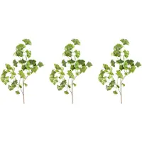 Creativ Green Kunstzweig "Gingkozweig", grün, H:83cm, Obermaterial: 70% Polyester, 30% Polyethylen, Kunstpflanzen, Kunstzweig