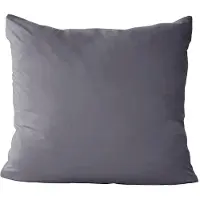 PRIMERA Kissenbezug "Mako-Feinjersey Kissenbezug im Doppelpack", grau (anthrazit), B:80cm L:80cm, Feinjersey, Obermaterial: 100% Baumwolle, Kissenbezüge, Kissenbezug, In vielen Uni-Tönen