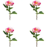 Creativ Green Kunstblume "Peonie", pink, H:51cm, Obermaterial: 80% Polyester, 20% Polyethylen, Kunstpflanzen, Kunstblume