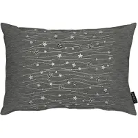 Apelt Dekokissen "6301" Gr. 1, silber (anthrazit, silberfarben, gemustert), B:35cm H:5cm L:50cm, Polyester, Dekokissen_Sitzkissen_Kissenhüllen, Dekokissen