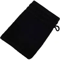 Gozze Waschhandschuh GÖZZE "Berlin", schwarz, B:17cm L:24cm, Frottier, Handtücher, Waschhandschuh