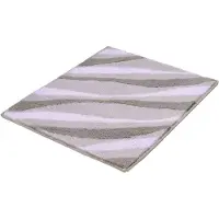 Kleine wolke Badematte "Dream, Badvorleger, Badezimmer Teppich", weiß (auster), H:20mm, Polyacryl, Badematten, Badematte, Badteppich, Wellen Design