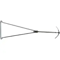 Dehn 239001 Traufenstütze für Rd 7-10mm St/tZn verstellbar 1,40-1,55m TS 7.10 V1.25 1.40M STTZN TS710V125140MSTTZN