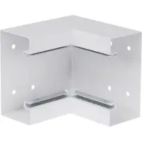 Hager BRS6513047035 Inneneck aus Grundprofil Stahlblech zu BRS 70x130mm Oberteil 80mm lichtgrau