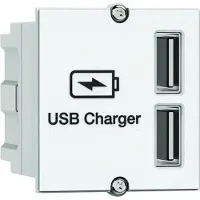 Bachmann 917.2241 USB A/A 15W Doppelcharger CM 5V/2,4A 0,2m weiss 9172241