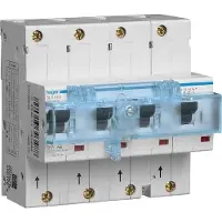 Hager HTN690E SLS-Schalter 4 polig 3P+N E-Charakteristik 100A für Hutschienenmontage