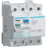 Hager CEB663E Fehlerstromschutzschalter 4 polig 10kA 63A 100mA Typ B