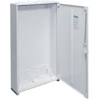 Hager FWB61D Feldvert. AP, univers, IP44, SKII, 72PLE, 1x6 Reihen 950x300x161mm, leer mit Tür