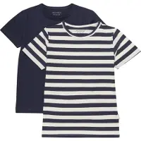 Minymo T-Shirt - 2er-Pack - Marshmallow - - 9 Jahre (134) - T-Shirts