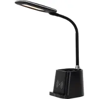 Lucide PENNY Flexibler Schreibtischlampe mit Organizer und Induktionsladegerät