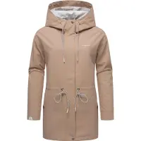 Ragwear Funktionsmantel "Outdoorjacke Urbanna Remake", Damen, Gr. XL, beige (sand), Obermaterial: 100% Polyester Pol. recyc.. Obermaterial: Futter: 100% Polyester Pol. recyc.., Mäntel Funktionsmantel