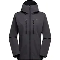 La Sportiva Helixir Shell Jkt W, Onyx/Chalk, XL, Mountaineering, Apparel, Top, Woman -