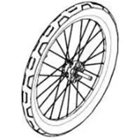 Thule Laufrad - 20 Zoll - für Chariot Sport 2