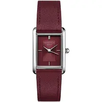 Rosefield Damenuhr Heirloom Modern Burgundy Dial Silver Burgundy Leather HBBLS-H08