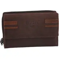 Mustang Leder Geldbörse Asti Loudi Wallet Dark Brown braun