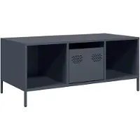 vidaXL Couchtisch Anthrazit 101,5x50x43,5 cm Kaltgewalzter Stahl