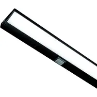 Hera LED-Unterbauleuchte ModuLite F, schwarz, 90 cm, 3.000 K, Alu