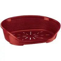 Ferplast SIESTA DELUXE Korb - Korbgröße 6 - 70,5 x 52 x 23 cm - Bordeaux -