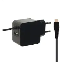 Enzo Einzel-USB-Ladegerät, Micro-USB, 1 Meter, 15 W, 3 A – Schwarz