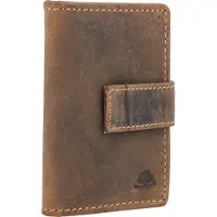 Green Burry Greenburry Kartenetui Leder nur 7x10cm Geldklammer Minibörse Kartenbörse RFID mit Münzfach 1642EP-25