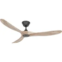 CasaFan Deckenventilator GENUINO schwarz/holz hell 152 cm leise