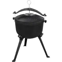 MASTER GRILL Mg429 Gusseisen Grill Jägerkessel
