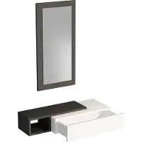 Skye Decor , Vien - Anthracite, White, Kommode, Anrichte, Anthrazit, 82 x 15,8 x 29,6 cm