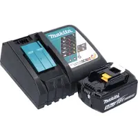 Makita DBO 180 RT1J Akku Exzenterschleifer 18 V 125 mm + 1x Akku 5,0 Ah + Ladegerät + Toolbrothers TURTLE Schleifset + Makpac