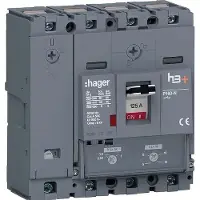 Hager HNS126DC Leistungsschalter h3+ P160 TM ADJ 4P4D N0-100% 125A 40kA CTC