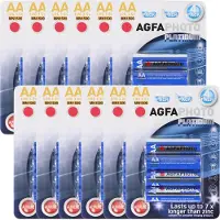 Agfa 12x LR06 Mignon AA-Batterie Alkali-Mangan 1.5 Volt 4 Stück Platinum