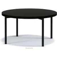 Konsimo Couchtische Wohnzimmertisch ''GERIS'' Schwarz, Holz, Klassische Stil, 80x45x80 cm