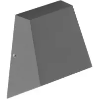 Brumberg 65021103 LED-Wandanbauleuchte 230 V AC, 50 Hz, 7 W, 3.000 K, graphit struktur, IP54, sch