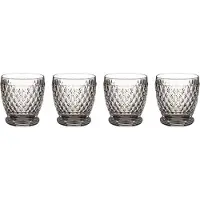 Villeroy & Boch Whiskyglas "Becher Boston 330 ml 4er Set transparent", bunt (transparent), Kristallglas, Trinkgefäße, Whiskyglas