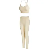 Yeaz Sportanzug "Set CHARM", Damen, Gr. S, beige, Obermaterial: 87% Nylon NY. 13% Elasthan EL., Sportanzüge Sportanzug