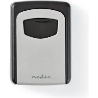 Nedis KEYCC01GY Tresor Schlüsseltresor Kombination Wählsperre Grau Schwarz