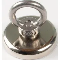 Eichner Ösen Magnete silber Metall O 5 St.