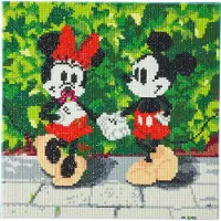 Sonstiges Crystal Art Gemälde zum Malen mit Diamanten - Mickey und Minnie - 30 x 30 cm