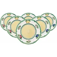Villeroy & Boch Brotteller "Brotteller French Garden Fleurence ø 17,4 cm 6er Set bunt", bunt, L:17,4cm, Speiseteller, Brotteller