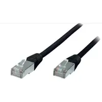 Shiverpeaks Patchkabel,cat. 5e F/UTP schwarz 0,25m