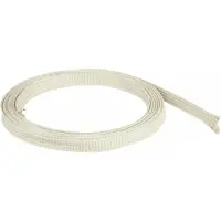 DeLOCK Geflechtschlauch aus Nomex Fasern 2 m x 10 mm weiß, Kabelmuffe, Weiß