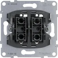 Legrand 765018 SEANO Einsatz Doppeltaster mit 2 Wechselkontakten 10A Steckklemmen