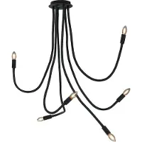 LUCE Design Lover Deckenleuchte 6fach E14 Schwarz