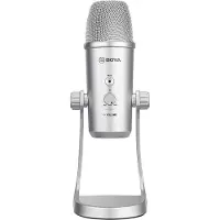 Boya BY-PM700SP - USB Studio-Mikrofon - 4 Aufnahmecharakteristiken - Silber