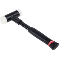 Facom Hammer, rückschlagfrei Nylon-Aufsätze Stahlmittelstück Glasfaserstiel Ø Schlagfläche ca. 35 mm