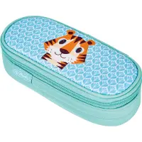 Herlitz 50038954, Weiches Federmäppchen, Polyester, Blau, Grün, Abbildung, Reißverschluss, Kind