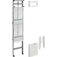 Hager ZU41G Einbausatz, univ.Z, H:1200mm, 2 Zählerplätze, 1-feldig, mit abgesenk.Hutschiene